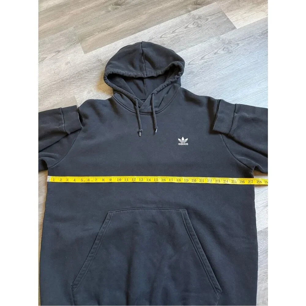 Adidas Essentials Black Trefoil Pullover Hoodie 2XL Athleisure Gym Workout